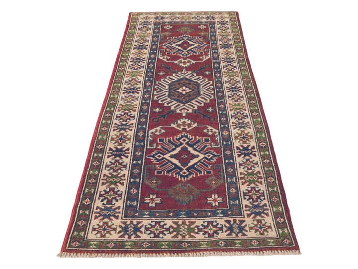 2' 2 x 5' 10 Hand Knotted Kazak Runner Rug