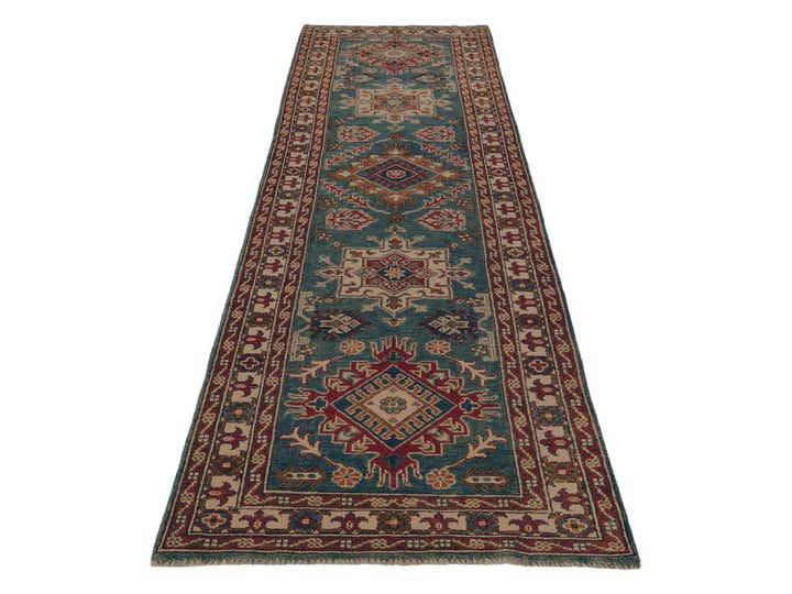 2' 10 x 10' Hand Knotted Kazak Runner Rug