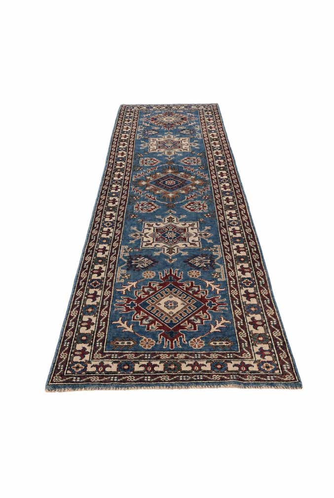 2' 10 x 10' Hand Knotted Kazak Runner Rug