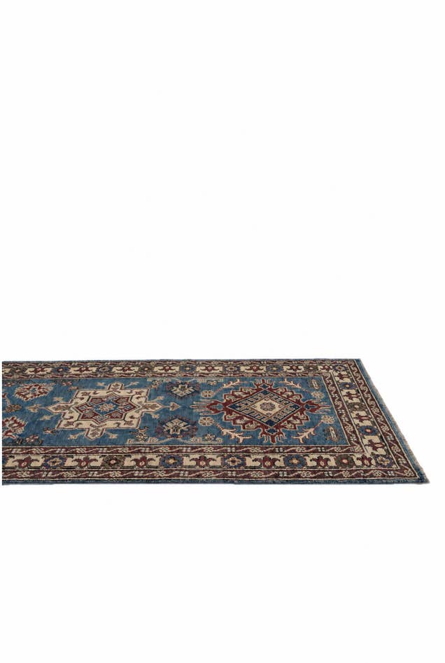 Detail image of 2' 10 x 10' Hand Knotted Kazak Runner Rug