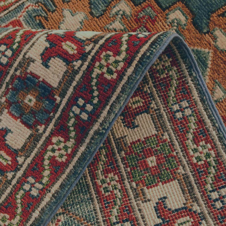 Detail image of 2' 10 x 10' Hand Knotted Kazak Runner Rug
