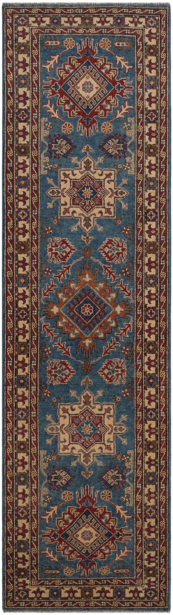 2' 10 x 10' Hand Knotted Kazak Runner Rug