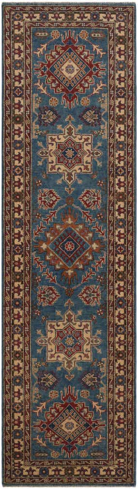 2' 10 x 10' Hand Knotted Kazak Runner Rug