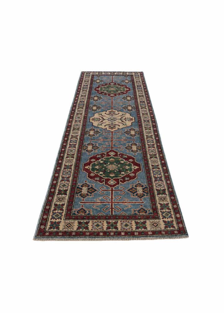 2' 8 x 9' 11 Hand Knotted Kazak Runner Rug