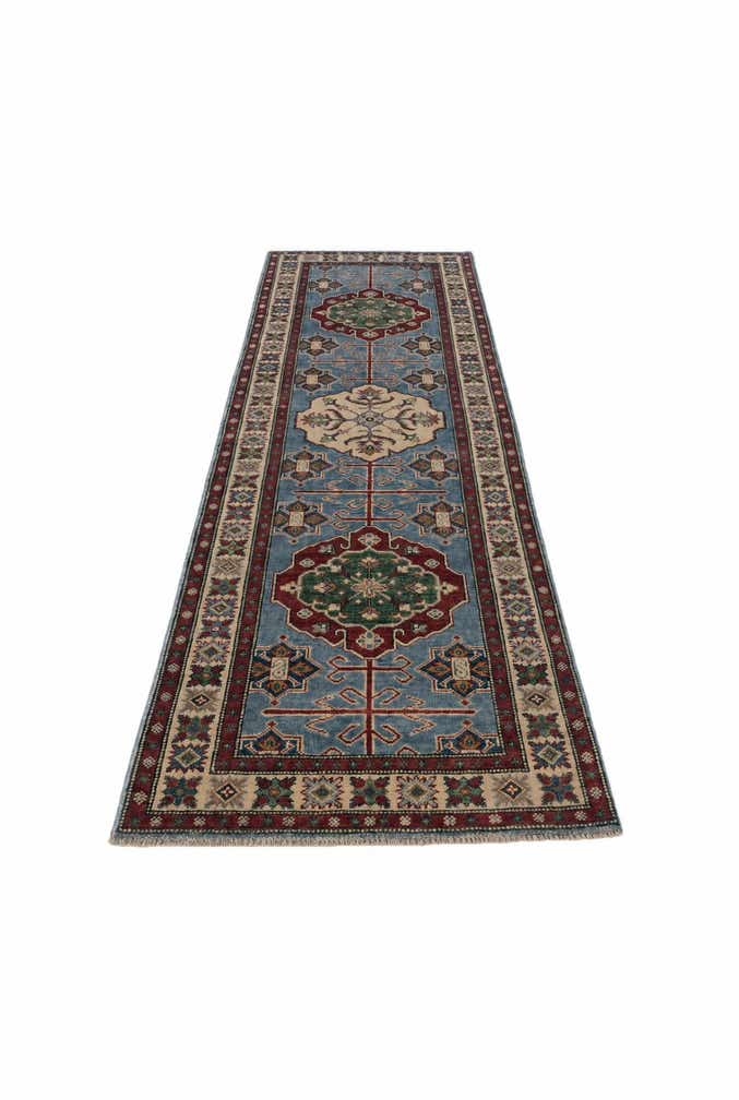 2' 8 x 9' 11 Hand Knotted Kazak Runner Rug
