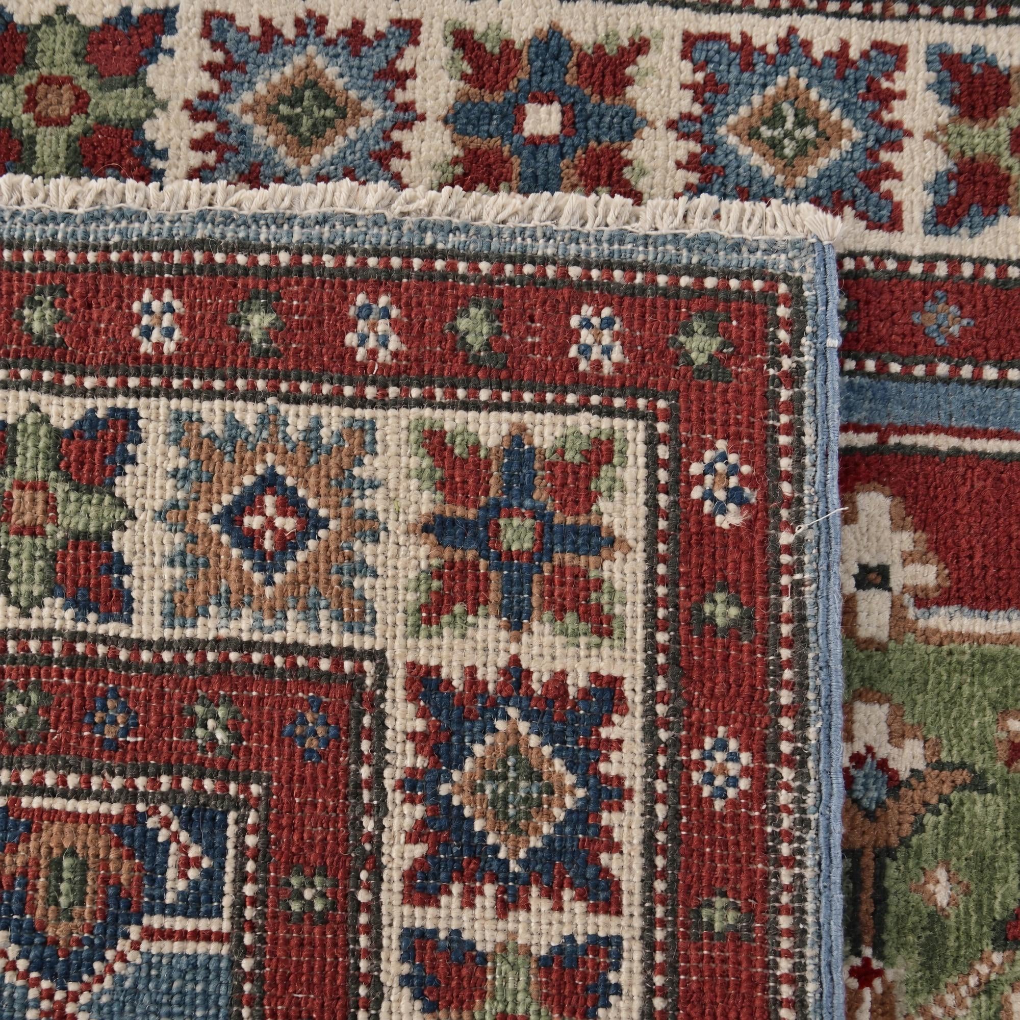 80cm x 305cm anudado a mano Kazak Alfombra Pasillera
