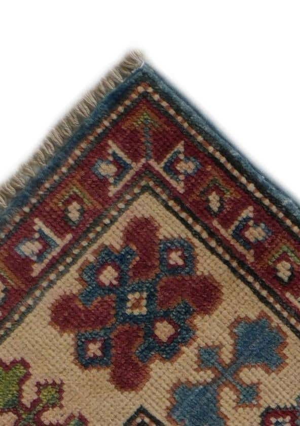 2' 10 x 9' 11 Hand Knotted Kazak Runner Rug