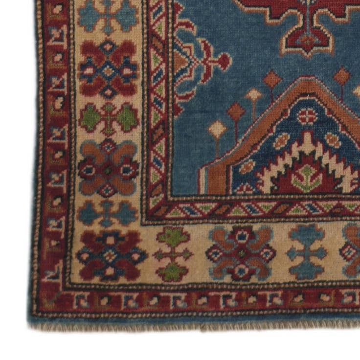 Detail image of 2' 10 x 9' 11 Hand Knotted Kazak Runner Rug