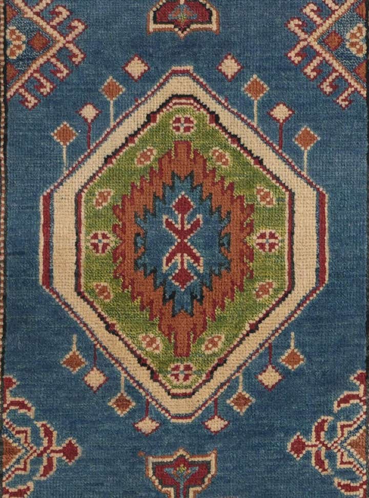 2' 10 x 9' 11 Hand Knotted Kazak Runner Rug