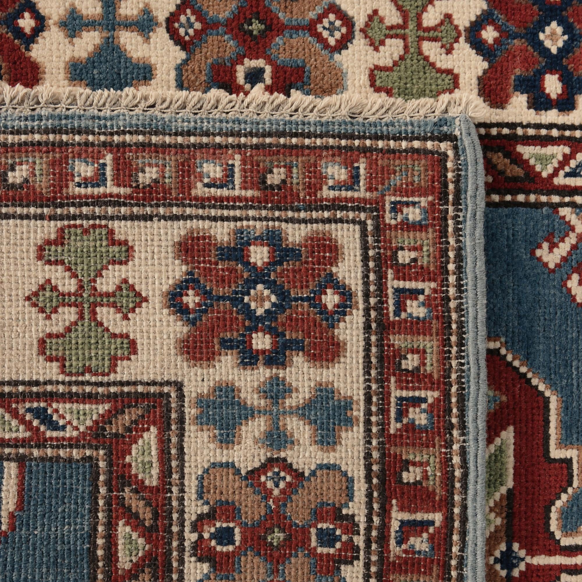85cm x 300cm anudado a mano Kazak Alfombra Pasillera