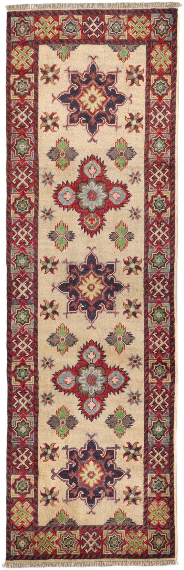 2' x 6' 4 Hand Knotted Kazak Runner Rug