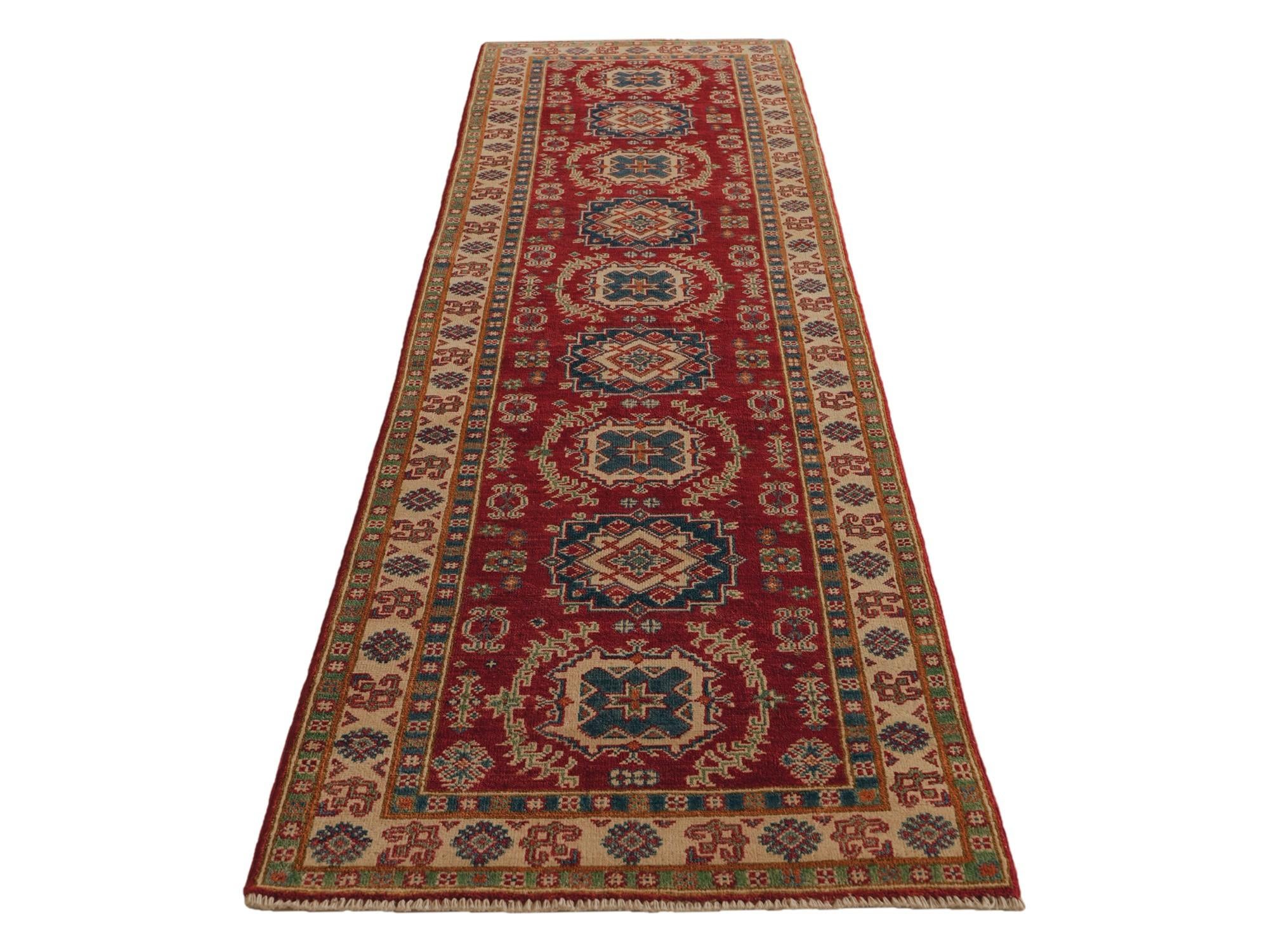Detail image 5 of 11: 2' 9 x 10' 1 Hand Knotted Kazak Runner Rug