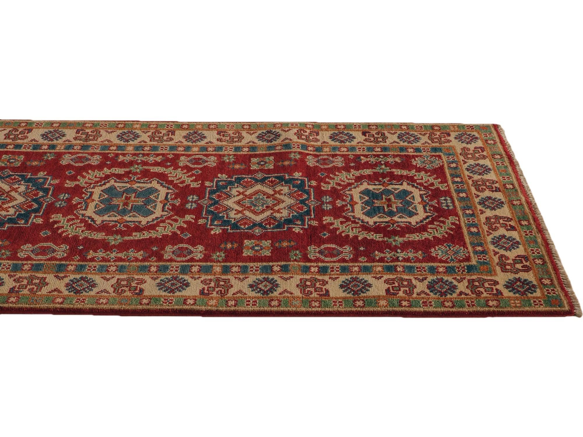 Detail image 6 of 11: 2' 9 x 10' 1 Hand Knotted Kazak Runner Rug