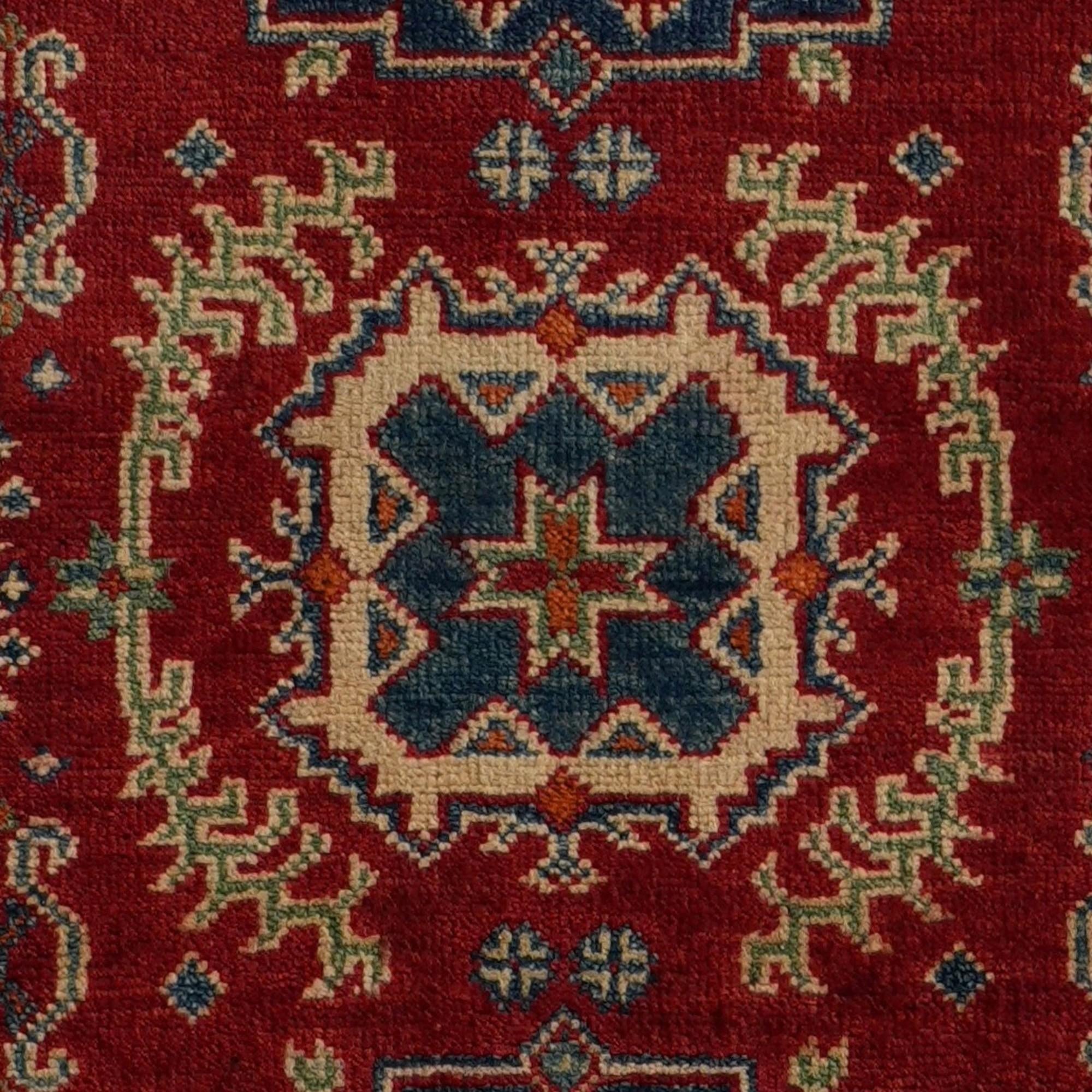 Detail image 10 of 11: 2' 9 x 10' 1 Hand Knotted Kazak Runner Rug