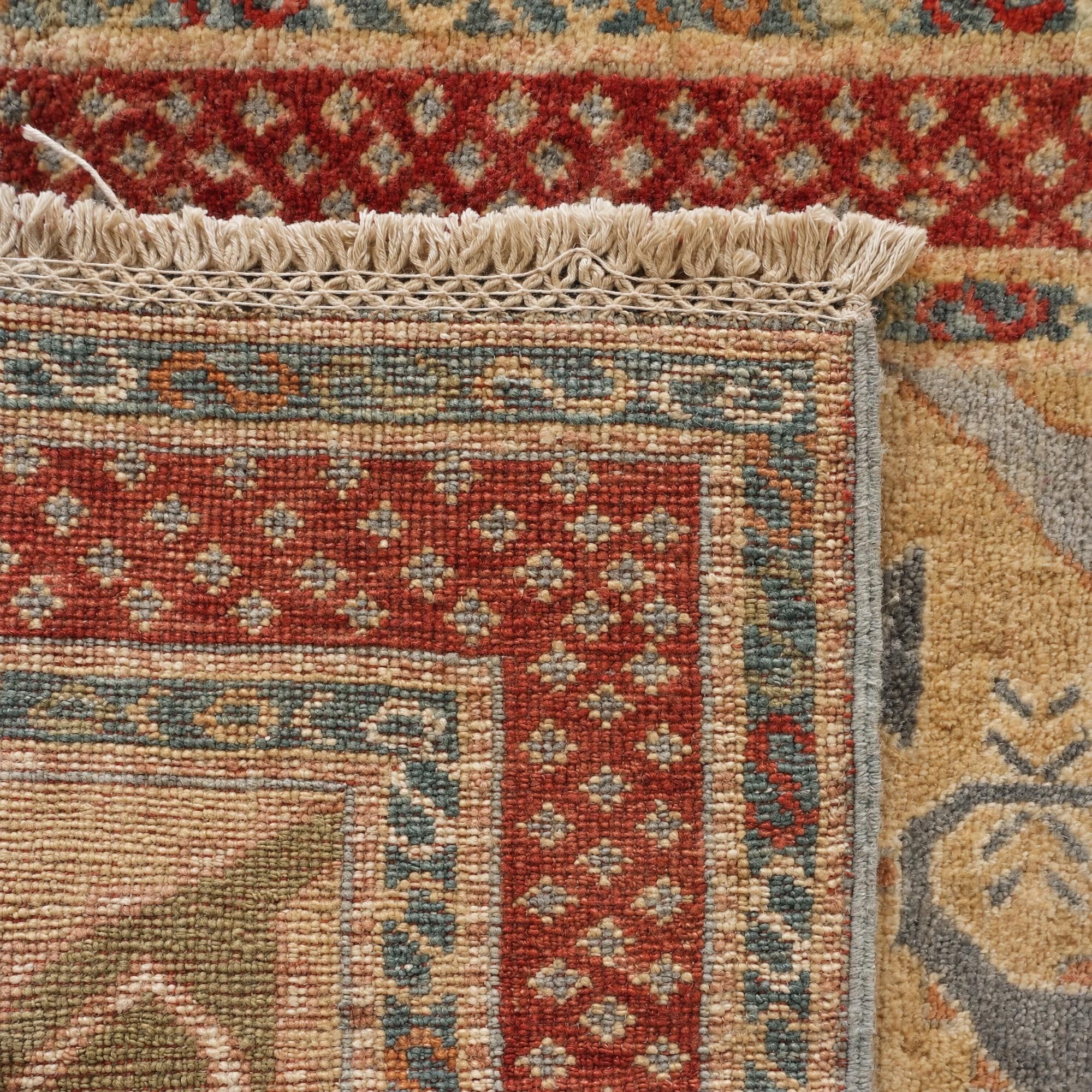 65cm x 270cm Handgeknüpft Kazak Läufer Teppich