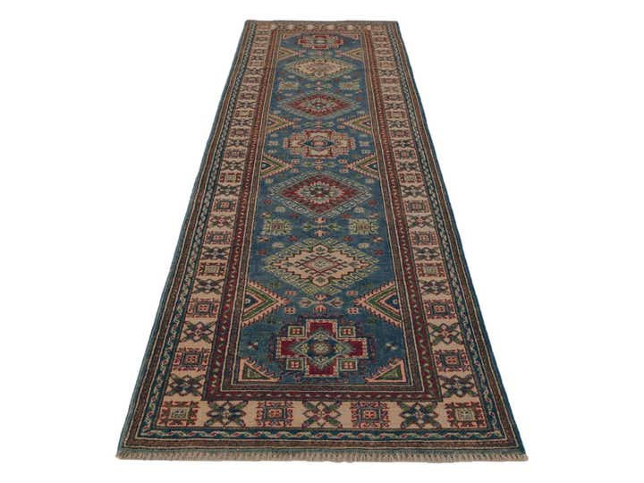 2' 8 x 9' 9 Hand Knotted Kazak Runner Rug