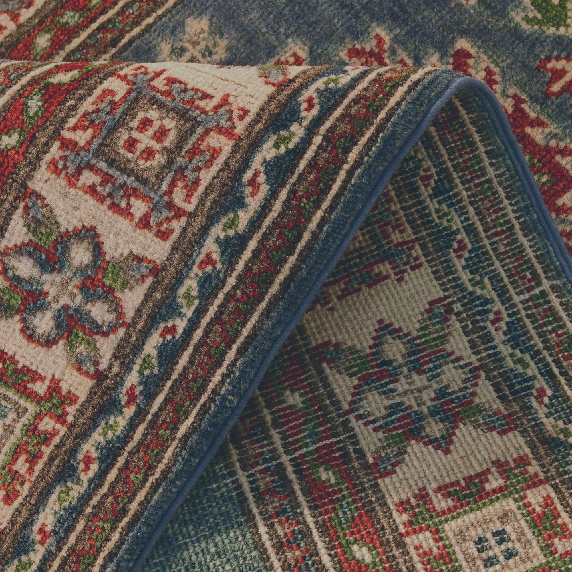 2' 8 x 9' 9 Hand Knotted Kazak Runner Rug