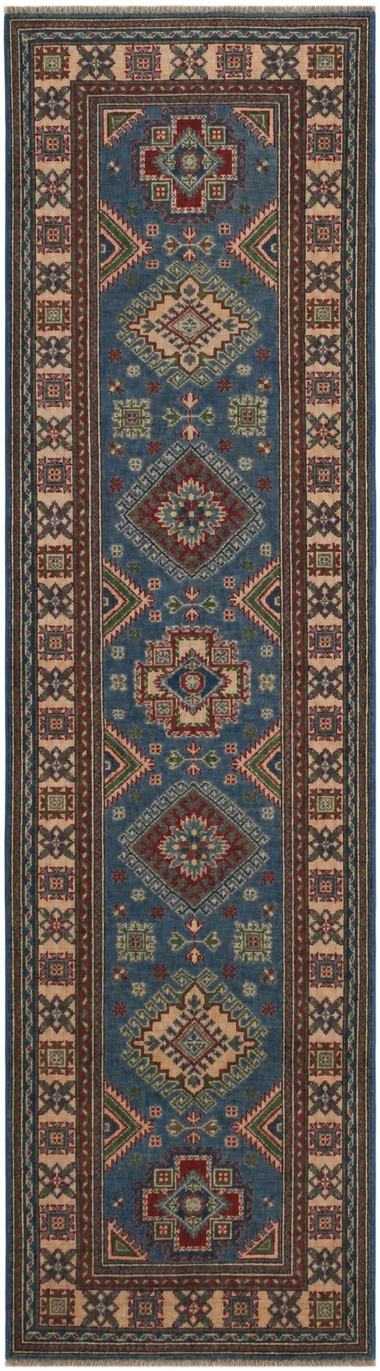 2' 8 x 9' 9 Hand Knotted Kazak Runner Rug