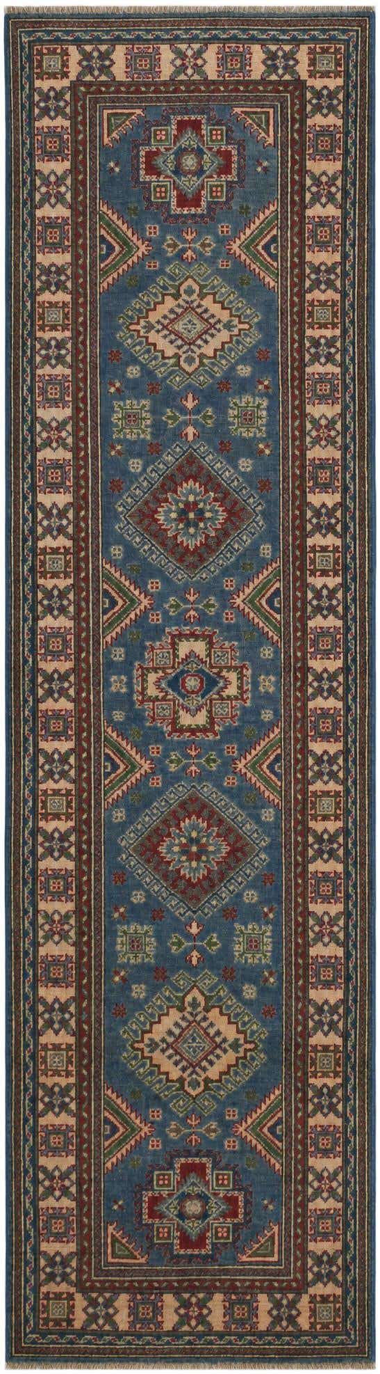 2' 8 x 9' 9 Hand Knotted Kazak Runner Rug