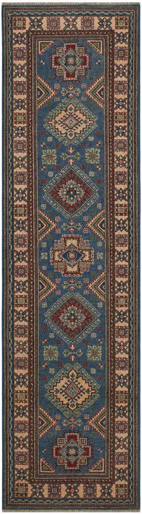 2' 8 x 9' 9 Hand Knotted Kazak Runner Rug