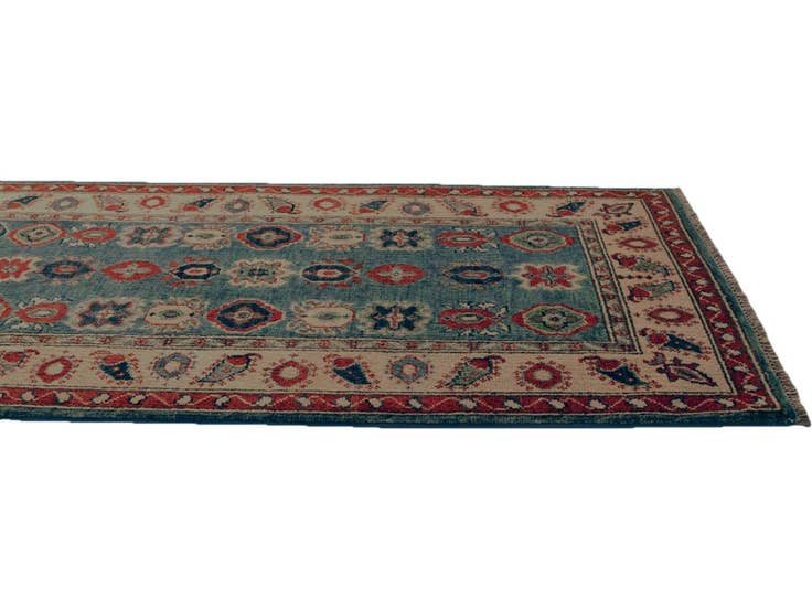 Detail image of 2' 7 x 9' 7 Hand Knotted Kazak Runner Rug