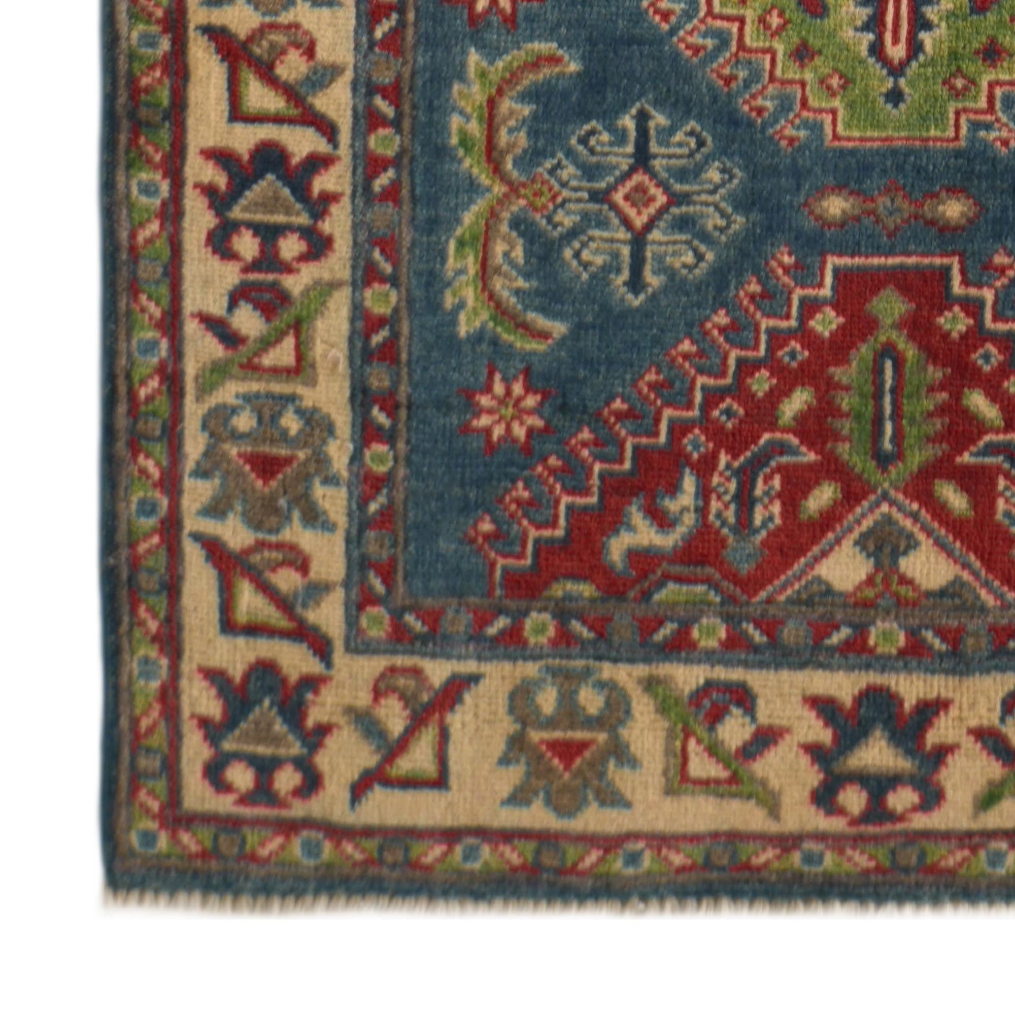 Detail image 7 of 11: 2' 6 x 9' 7 Hand Knotted Kazak Runner Rug
