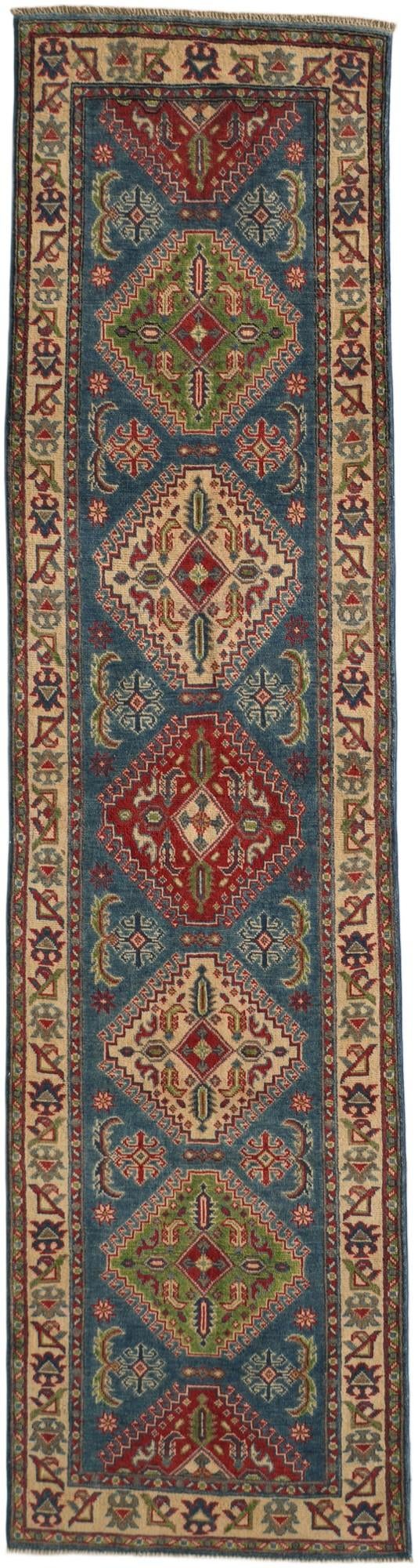 Detail image 2 of 11: 2' 6 x 9' 7 Hand Knotted Kazak Runner Rug