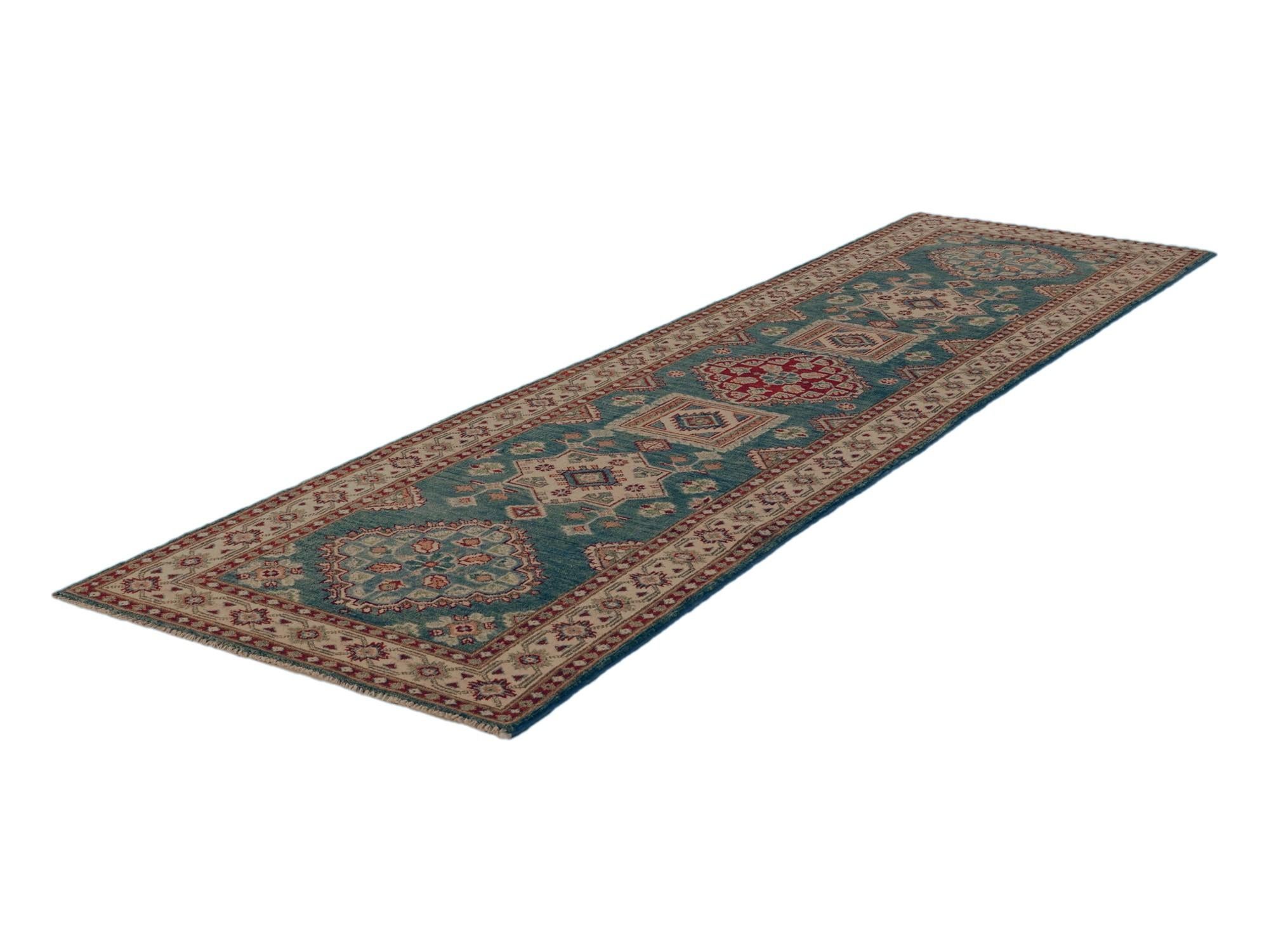 2' 7 x 9' 9 Hand Knotted Kazak Runner Rug