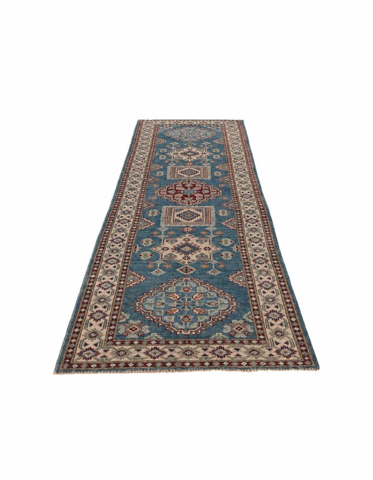 Detail image of 2' 7 x 9' 9 Hand Knotted Kazak Runner Rug