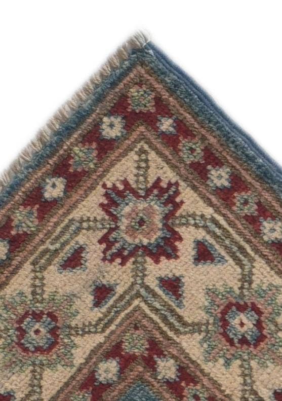 Detail image of 2' 7 x 9' 9 Hand Knotted Kazak Runner Rug
