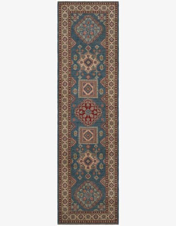 2' 7 x 9' 9 Hand Knotted Kazak Runner Rug