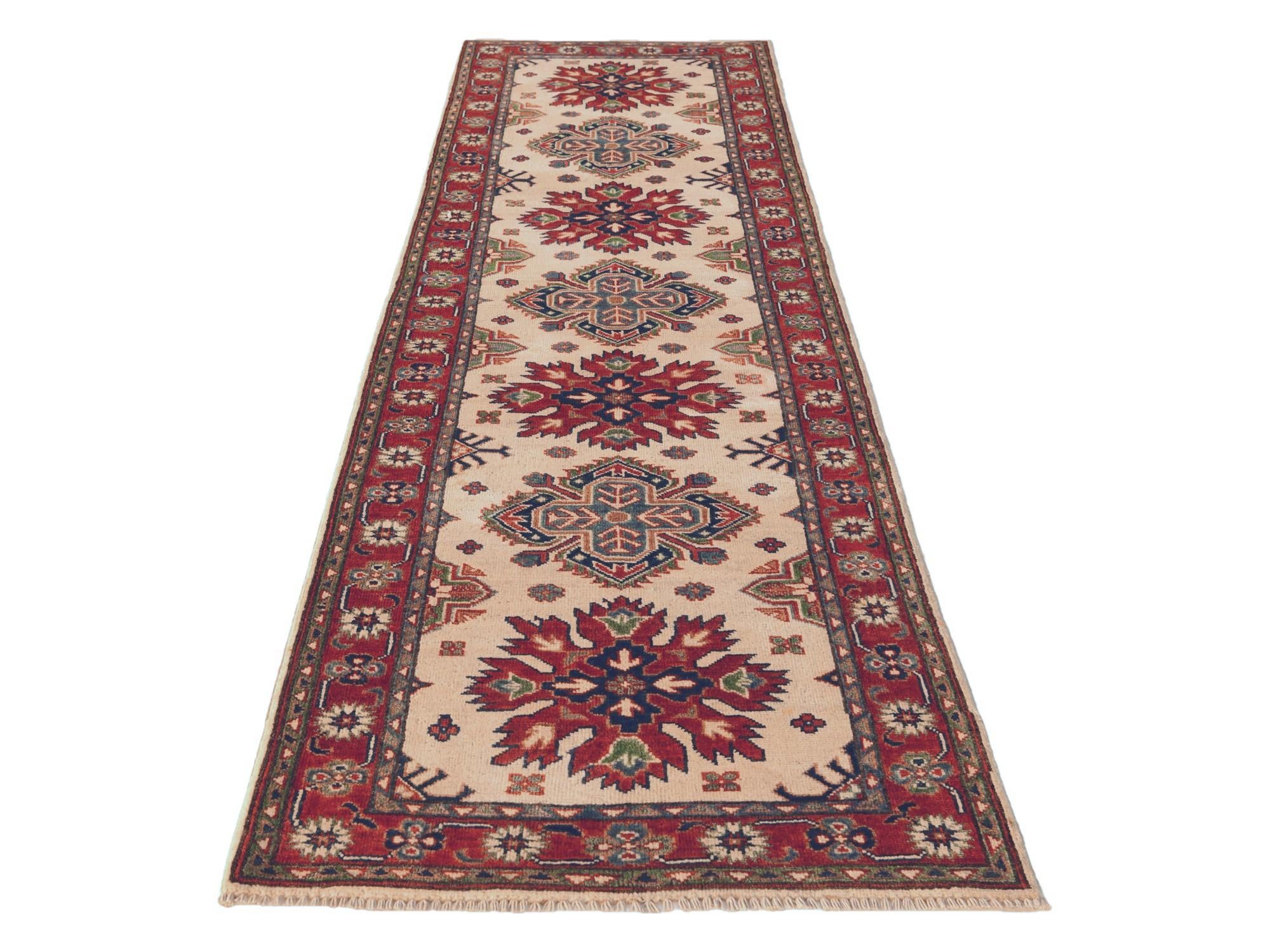 2' 6 x 8' 8 Hand Knotted Kazak Runner Rug