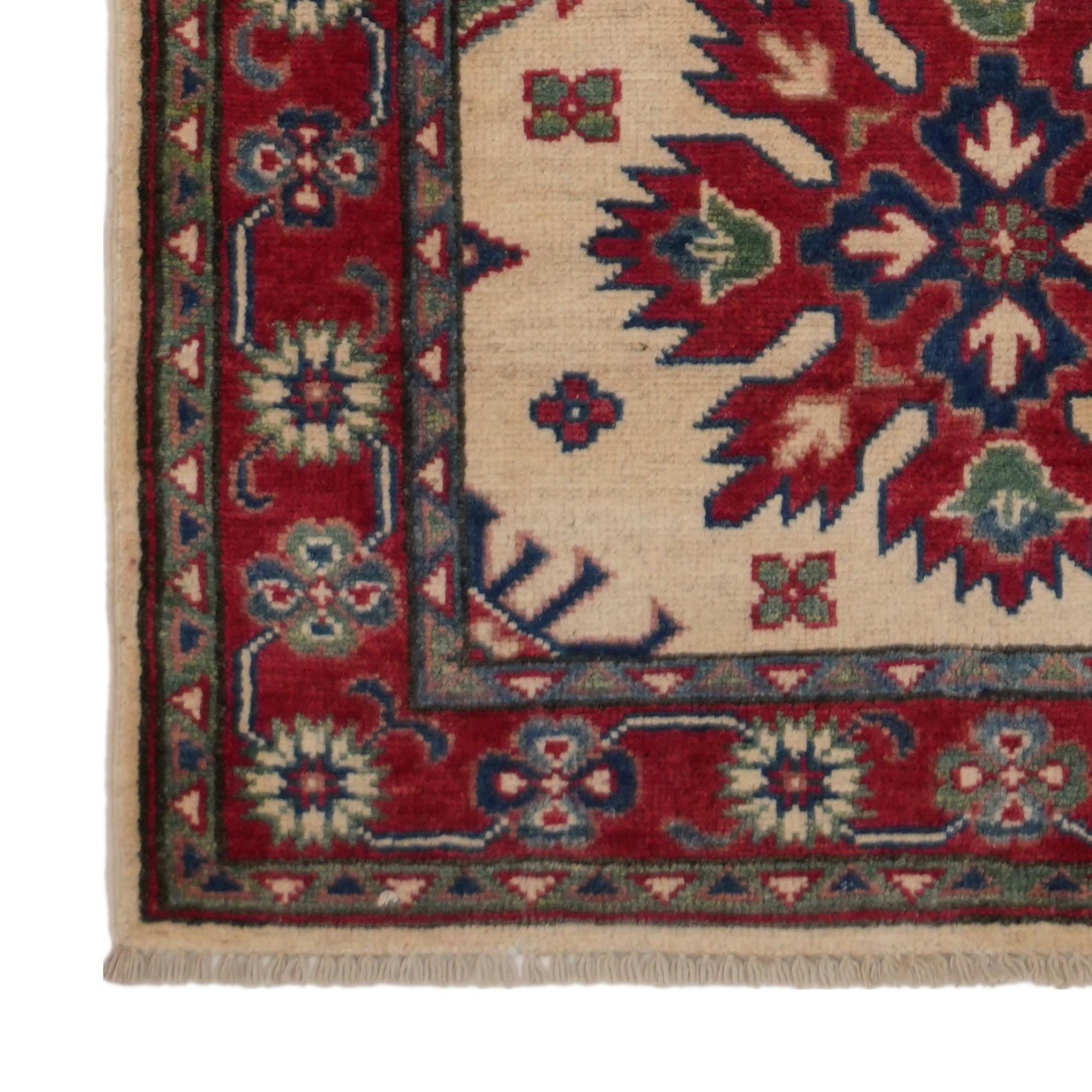 2' 6 x 8' 8 Hand Knotted Kazak Runner Rug