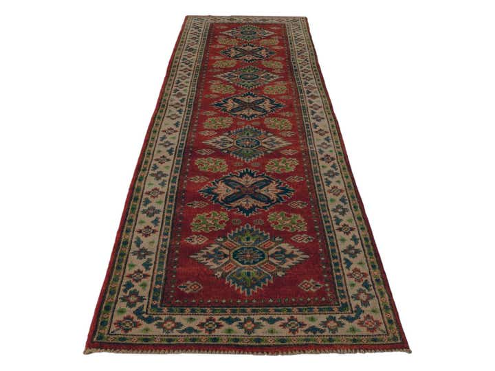 2' 9 x 9' 9 Hand Knotted Kazak Runner Rug
