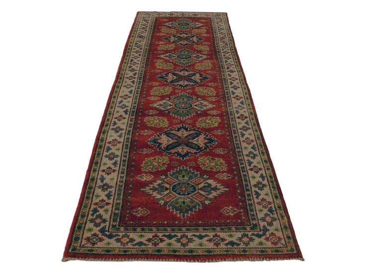 Detail image of 2' 9 x 9' 9 Hand Knotted Kazak Runner Rug