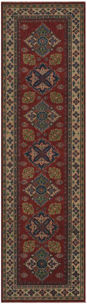 2' 9 x 9' 9 Hand Knotted Kazak Runner Rug