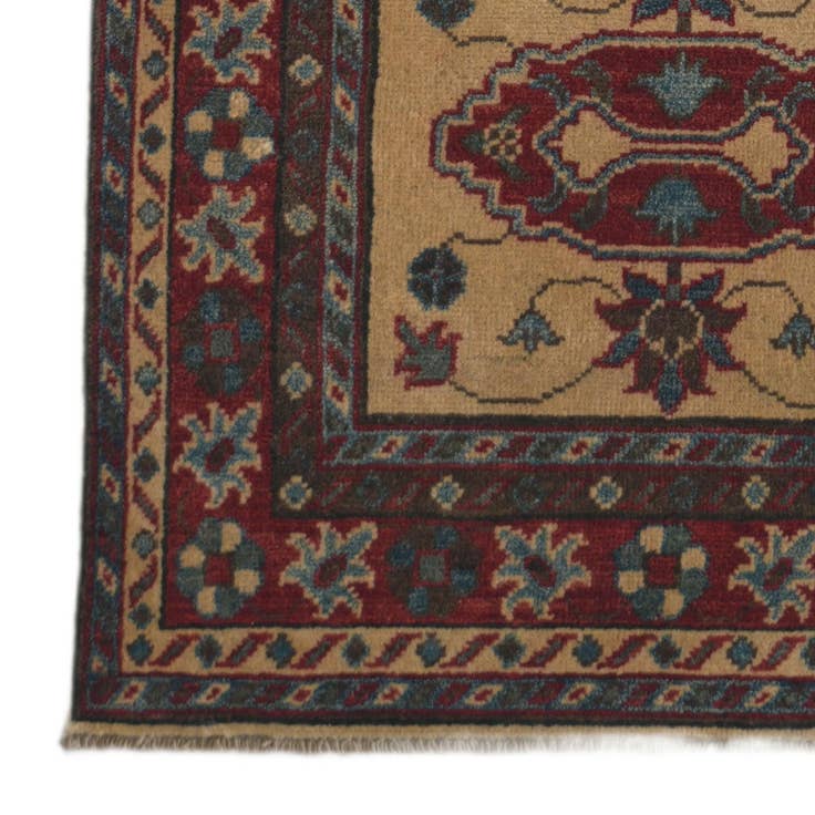 Detail image of 2' 7 x 9' 10 Hand Knotted Kazak Runner Rug
