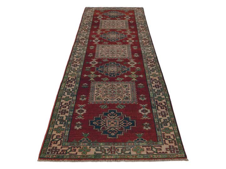 2' 8 x 9' 8 Hand Knotted Kazak Runner Rug