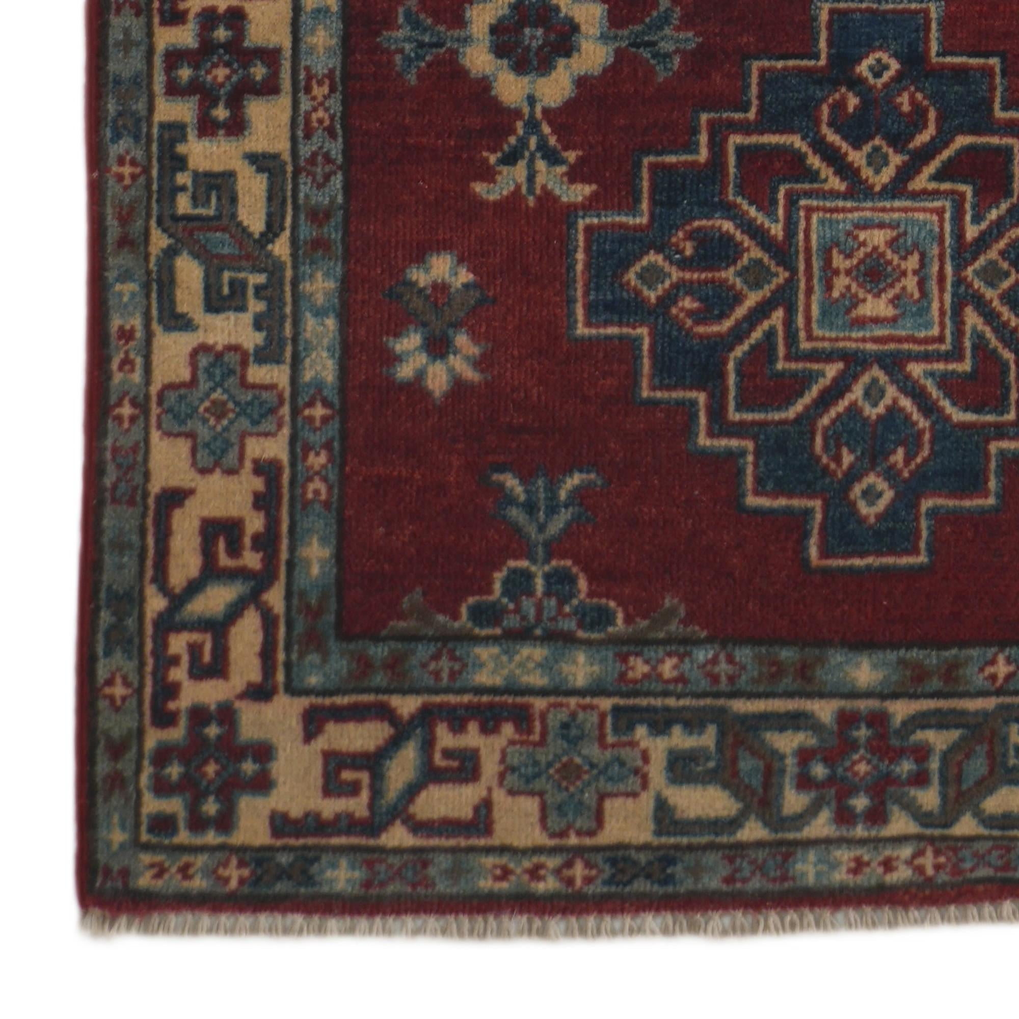 2' 8 x 9' 8 Hand Knotted Kazak Runner Rug