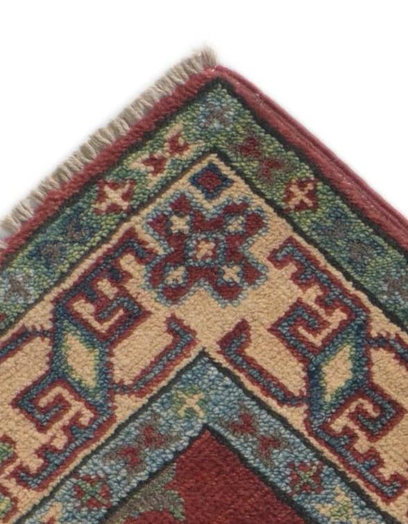 Detail image of 2' 8 x 9' 8 Hand Knotted Kazak Runner Rug