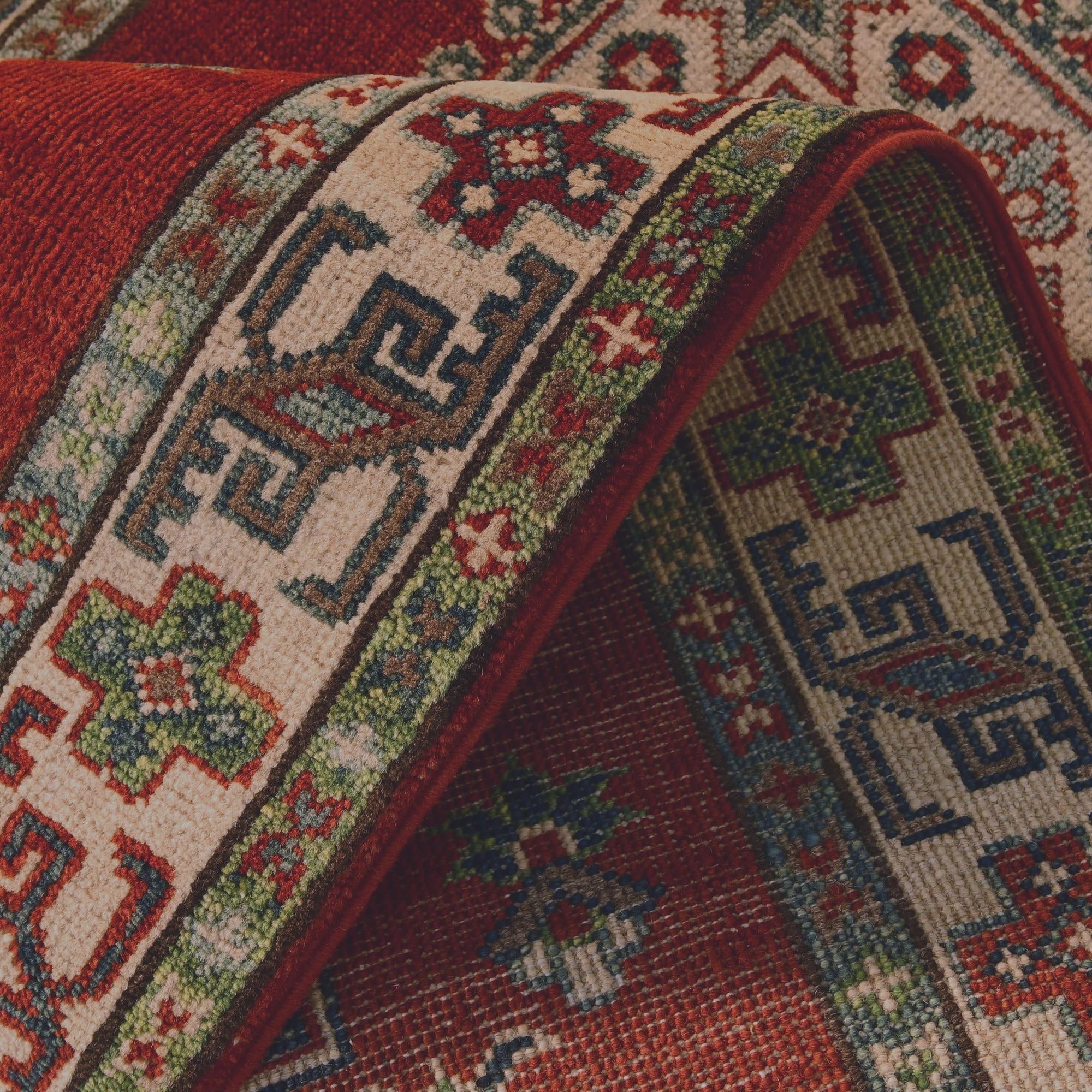 2' 8 x 9' 8 Hand Knotted Kazak Runner Rug