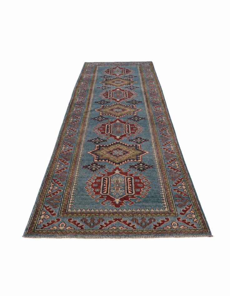 Detail image of 2' 8 x 9' 10 Hand Knotted Kazak Runner Rug