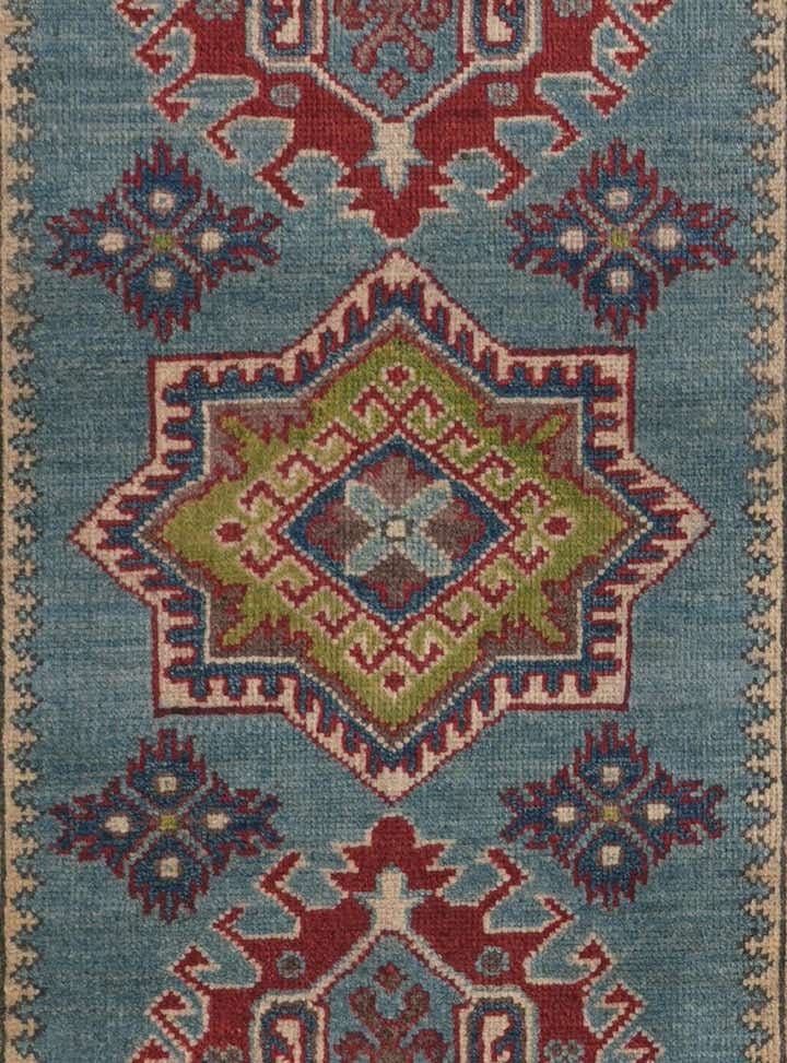 2' 8 x 9' 10 Hand Knotted Kazak Runner Rug