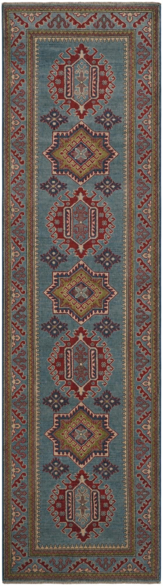2' 8 x 9' 10 Hand Knotted Kazak Runner Rug