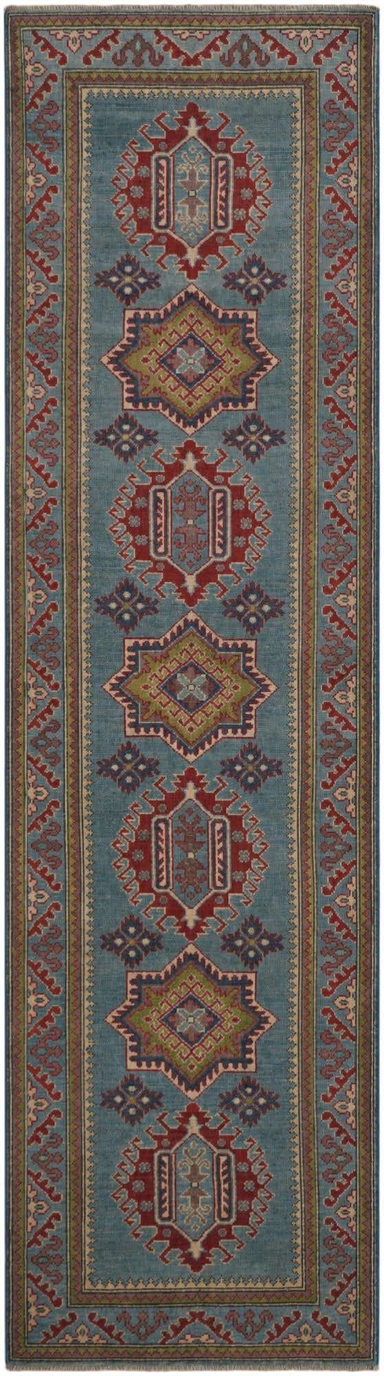 2' 8 x 9' 10 Hand Knotted Kazak Runner Rug