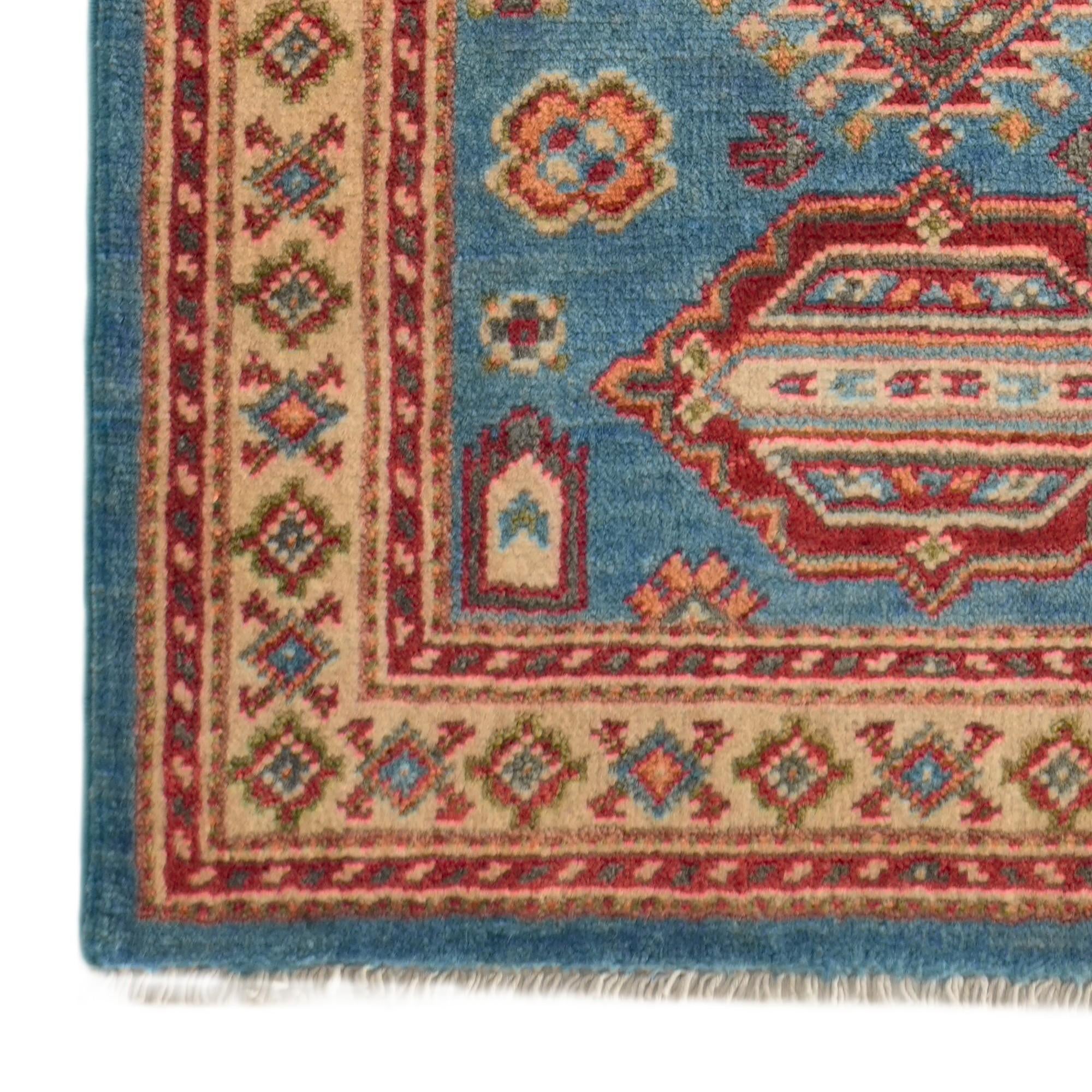2' x 5' 10 Hand Knotted Kazak Runner Rug
