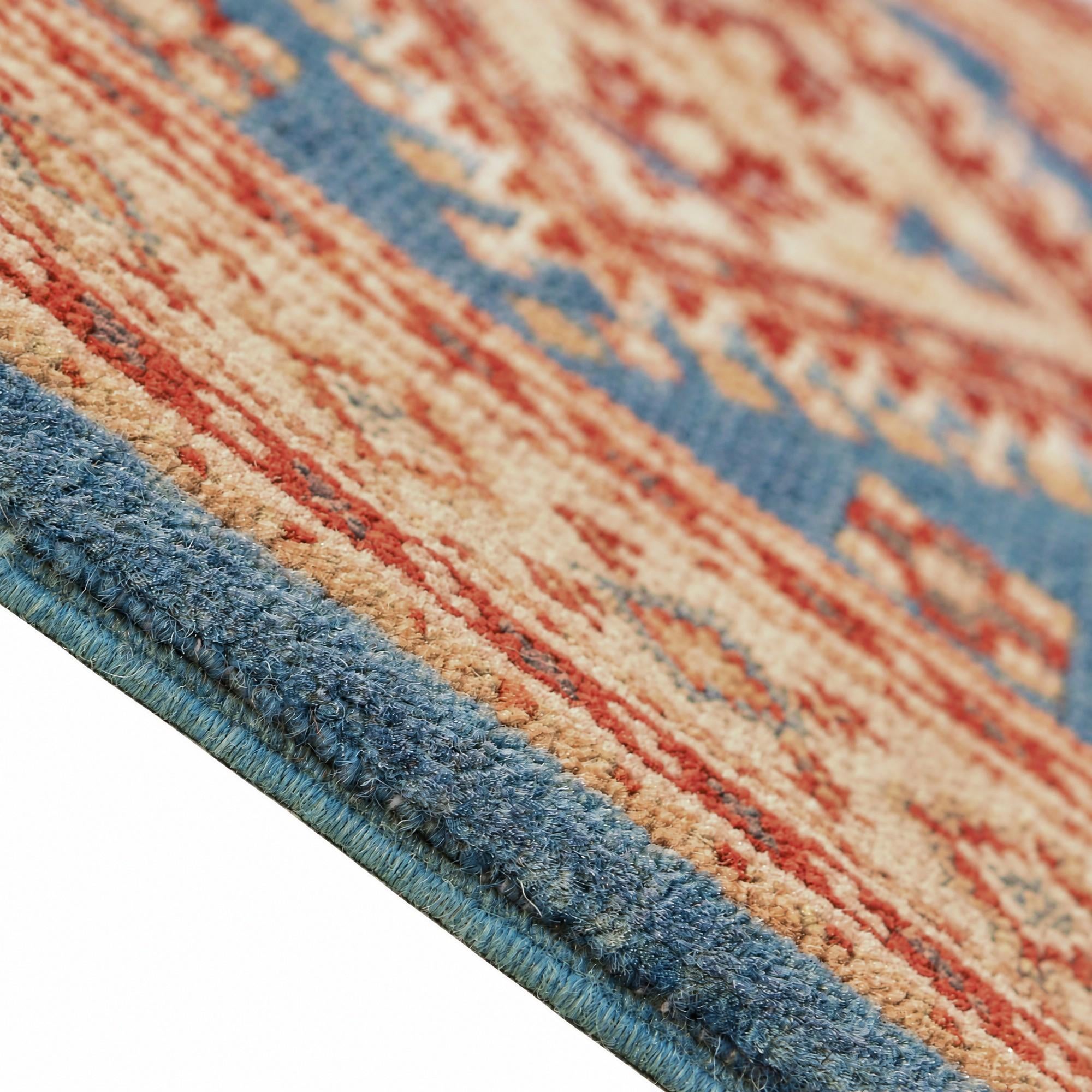 60cm x 175cm anudado a mano Kazak Alfombra Pasillera