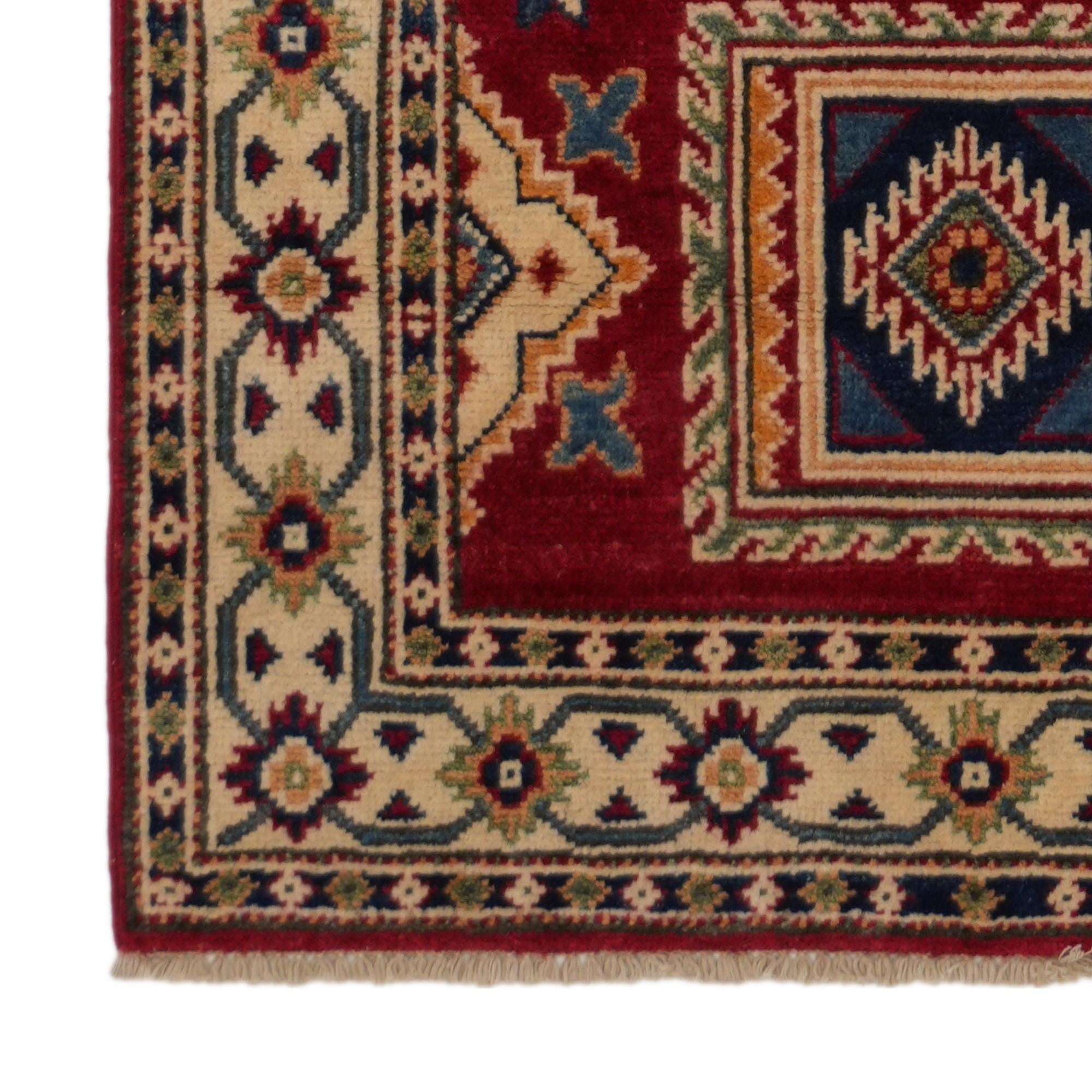 2' 8 x 8' 3 Hand Knotted Kazak Runner Rug