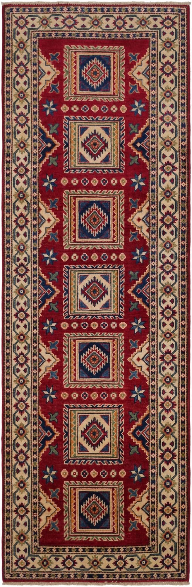 2' 8 x 8' 3 Hand Knotted Kazak Runner Rug