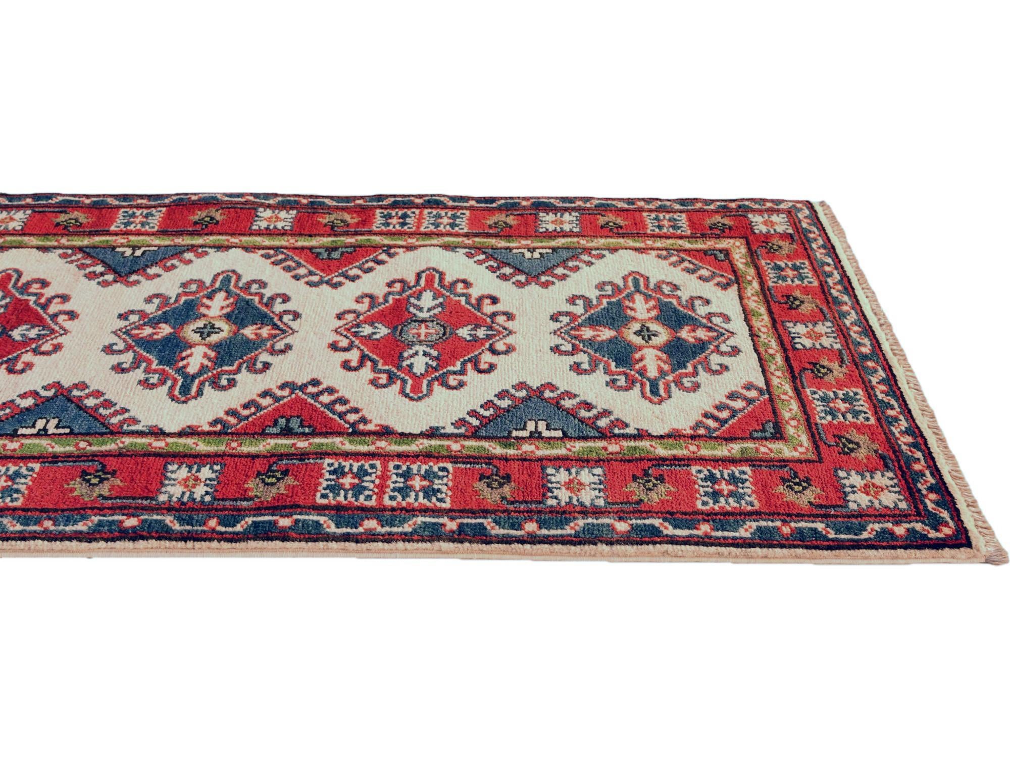 2' 2 x 6' Hand Knotted Kazak Runner Rug